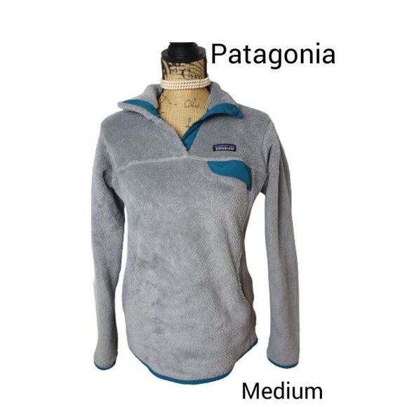 Patagonia Women's Fleece Pullover M Sweater Re-Tool Snap T Sweatshirt Med - Picture 1 of 8